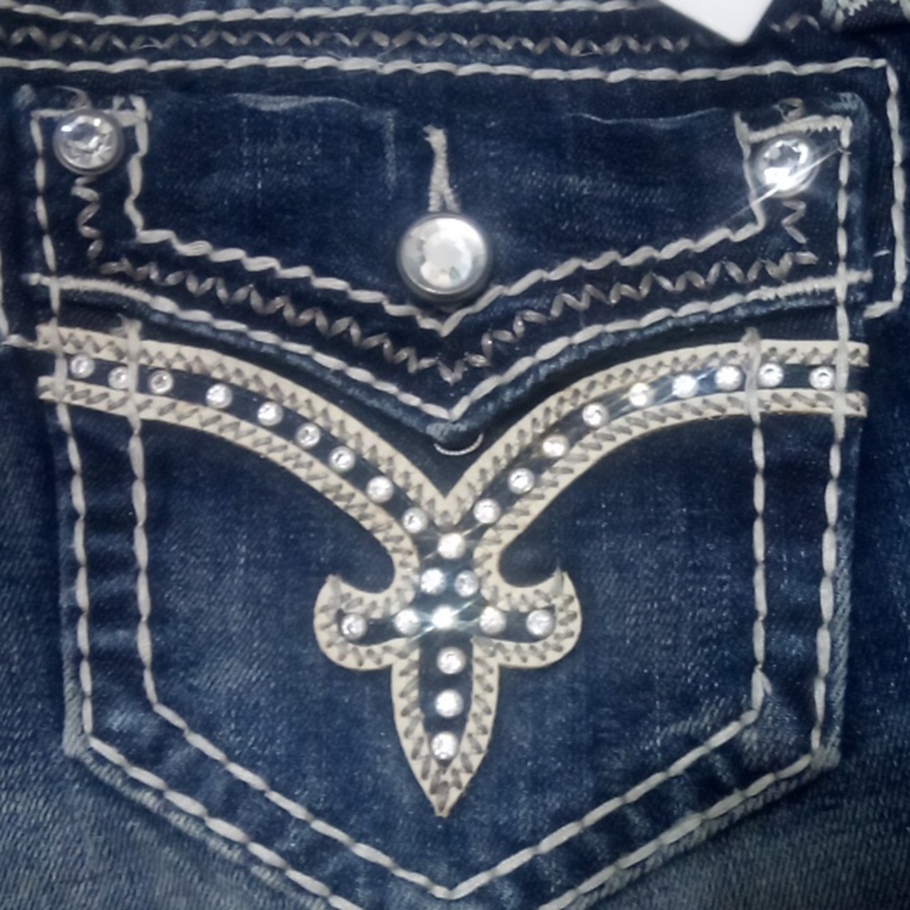 Rock Revival Women's 28 Bootcut Donna Bejeweled Rhinestones NWT